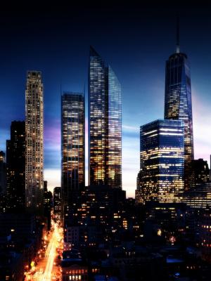 在暮光之城移動壁紙的未來曼哈頓