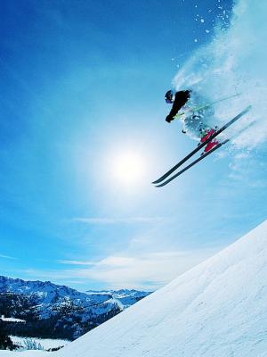 滑雪运动手机壁纸
