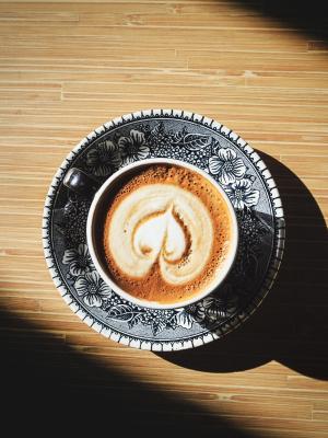 輕的心臟咖啡咖啡移動墻紙