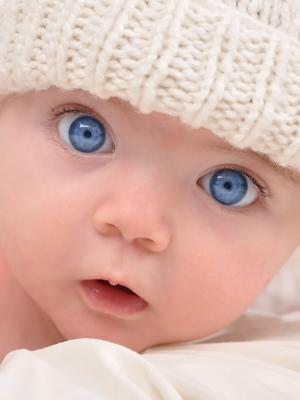 婴儿蓝眼睛手机壁纸