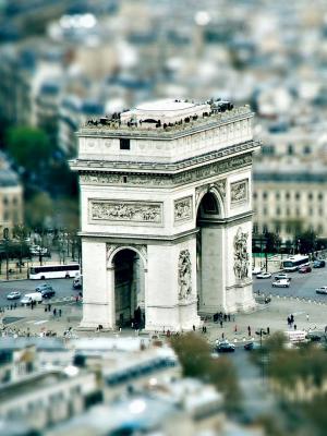 巴黎城市景观倾斜移动手机壁纸
