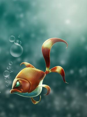 魚藝術手機壁紙