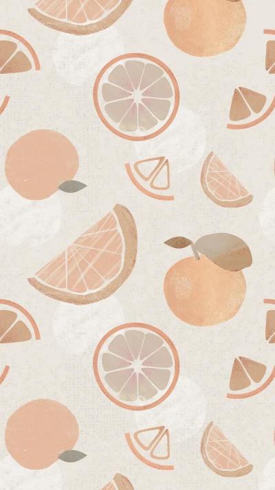 葡萄柚橙子卡通手绘图片