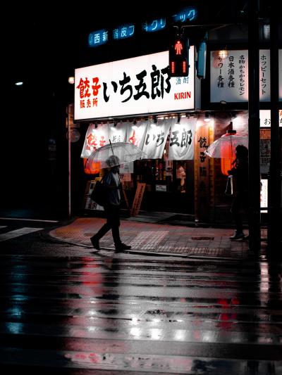 夜晚的日本街头唯美摄影个性图片