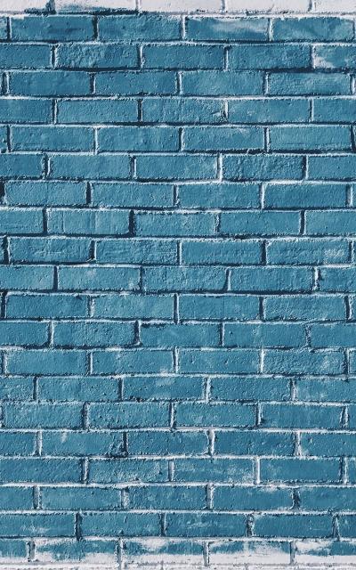 文艺蓝色砖墙背景图